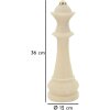 Mauro Ferretti estatuilla decorativa reina del ajedrez Quarzy Ø12x36 cm oro blanco