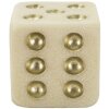 Mauro Ferretti Quarzy cubo 12x12x12 cm oro blanco