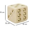 Mauro Ferretti Quarzy cubo 12x12x12 cm oro blanco
