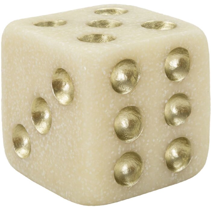 Mauro Ferretti Quarzy cube 8x8x8 cm oro blanco