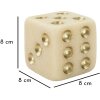 Mauro Ferretti Quarzy cube 8x8x8 cm oro blanco