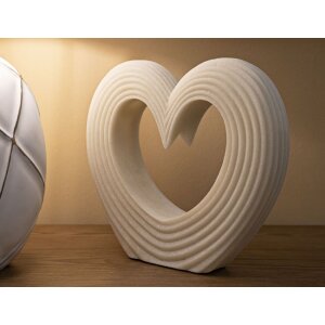 Mauro Ferretti objeto decorativo Lovvy Quarzy 30x7x26 cm blanco