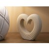 Mauro Ferretti objeto decorativo Lovvy Quarzy 21x6x19 cm blanco