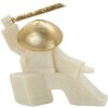 Mauro Ferretti estatuilla decorativa Samurai Oda Quarzy 19x8x18 cm oro blanco