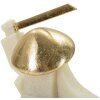Mauro Ferretti estatuilla decorativa Samurai Oda Quarzy 19x8x18 cm oro blanco