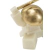 Mauro Ferretti estatuilla decorativa Samurai Oda Quarzy 19x8x18 cm oro blanco