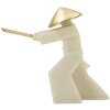 Mauro Ferretti estatuilla decorativa Samurai Toku Quarzy 34x12x30 cm oro blanco