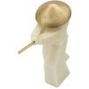 Mauro Ferretti estatuilla decorativa Samurai Toku Quarzy 34x12x30 cm oro blanco