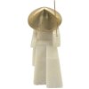 Mauro Ferretti estatuilla decorativa Samurai Toku Quarzy 14x9x24,5 cm oro blanco