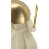 Mauro Ferretti estatuilla decorativa Samurai Toku Quarzy 14x9x24,5 cm oro blanco