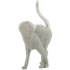 Mauro Ferretti figurita decorativa Sparky gato 17.5x9x26 cm plata
