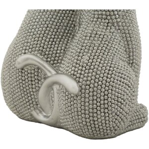Mauro Ferretti estatuilla decorativa de una pareja de gatos Sparky 13x10x21 cm plata