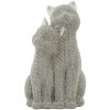 Mauro Ferretti estatuilla decorativa de una pareja de gatos Sparky 13x10x21 cm plata