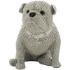 Mauro Ferretti Figurilla decorativa bulldog Sparky 17x11x14 cm plata