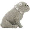 Mauro Ferretti Figurilla decorativa bulldog Sparky 17x11x14 cm plata