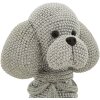 Mauro Ferretti figurita decorativa perro caniche Sparky 14,5x10x19 cm plata