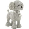 Mauro Ferretti figurita decorativa perro caniche Sparky 15x9.5x15 cm plata