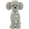 Mauro Ferretti figurita decorativa perro caniche Sparky 15x9.5x15 cm plata