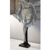 Mauro Ferretti figura decorativa estatua Sparky 26x9x48 cm plata negro