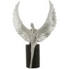 Mauro Ferretti figura decorativa ángel Sparky 24x8x34 cm plata negro