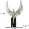 Mauro Ferretti figura decorativa ángel Sparky 24x8x34 cm plata negro
