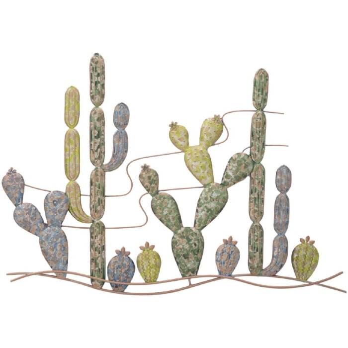 Mauro Ferretti decoración mural cactus 90x2.5x64 cm multicolor