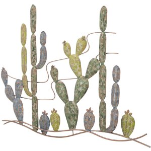 Mauro Ferretti decoración mural cactus 90x2.5x64 cm multicolor