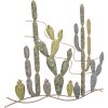 Mauro Ferretti decoración mural cactus 90x2.5x64 cm multicolor