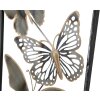 Mauro Ferretti decoración de pared mariposas 31x2.5x90 cm negro plata