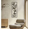 Mauro Ferretti decoración de pared mariposas 31x2.5x90 cm negro plata