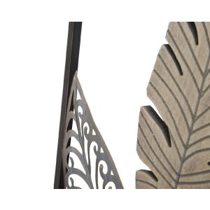 Mauro Ferretti decoración de pared hojas 30,5x1,9x91 cm oro plata
