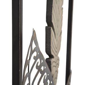 Mauro Ferretti decoración de pared hojas 30,5x1,9x91 cm oro plata