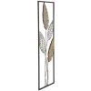 Mauro Ferretti decoración de pared hojas 30,5x1,9x91 cm oro plata