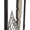 Mauro Ferretti decoración de pared hojas 30,5x1,9x91 cm oro plata