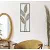 Mauro Ferretti decoración de pared hojas 30,5x1,9x91 cm oro plata