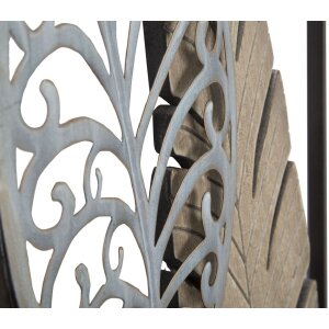 Mauro Ferretti decoración de pared hojas 30,5x2,5x99,5 cm oro plata