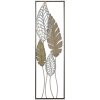 Mauro Ferretti decoración de pared hojas 30,5x2,5x99,5 cm oro plata