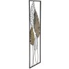 Mauro Ferretti decoración de pared hojas 30,5x2,5x99,5 cm oro plata