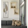 Mauro Ferretti decoración de pared hojas 30,5x2,5x99,5 cm oro plata