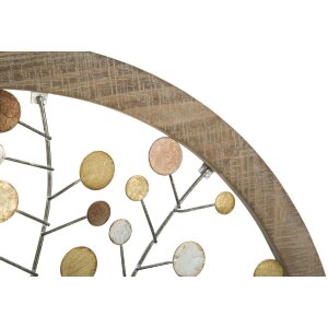 Mauro Ferretti panel mural árbol de la vida Ø61x1,8 cm oro natural