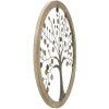 Mauro Ferretti panel mural árbol de la vida Ø61x1,8 cm oro natural