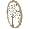 Mauro Ferretti panel mural árbol de la vida Ø61x1,8 cm oro natural