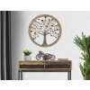 Mauro Ferretti panel mural árbol de la vida Ø61x1,8 cm oro natural