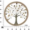 Mauro Ferretti panel mural árbol de la vida Ø61x1,8 cm oro natural