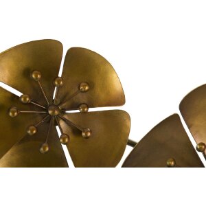 Mauro Ferretti decoración mural flor Goldy 80x6x57 cm dorado