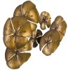 Mauro Ferretti decoración mural flor Goldy 80x6x57 cm dorado