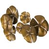 Mauro Ferretti decoración mural flor Goldy 80x6x57 cm dorado
