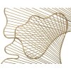 Mauro Ferretti panel mural Hoja de glamour 79x5x68 cm dorado