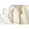 Mauro Ferretti panel mural Hoja de glamour 79x5x68 cm dorado