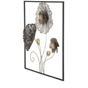 Decoración mural Mauro Ferretti Cuadrado 50x5,5x50 cm multicolor
